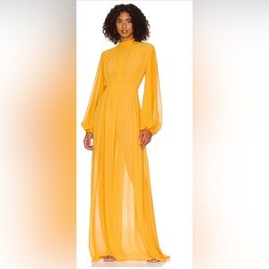 Sade cover up dress in marigold by Andrea iyamah